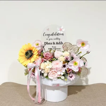 Bloom Box Akrilik Ucapan Wedding Kabupaten Probolinggo
